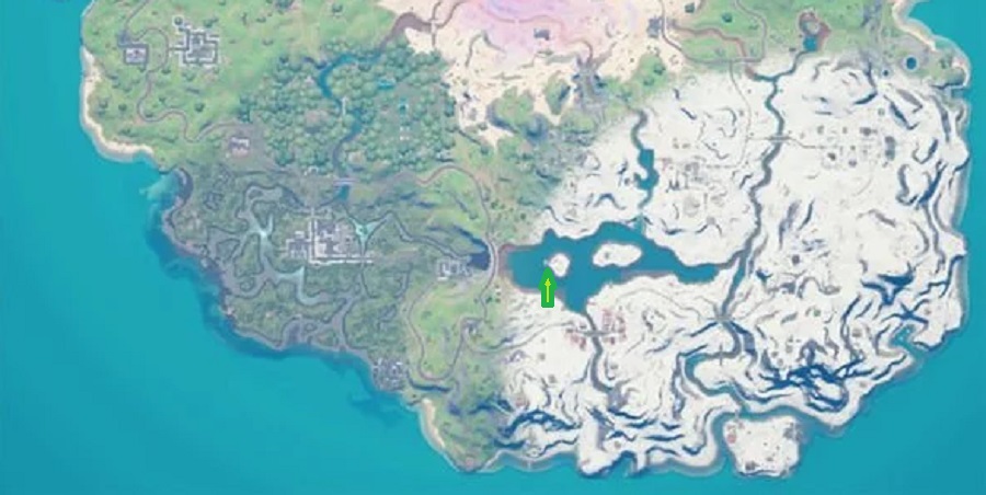 Fortnite Snowy Flopper, wie man Drop Location fängt