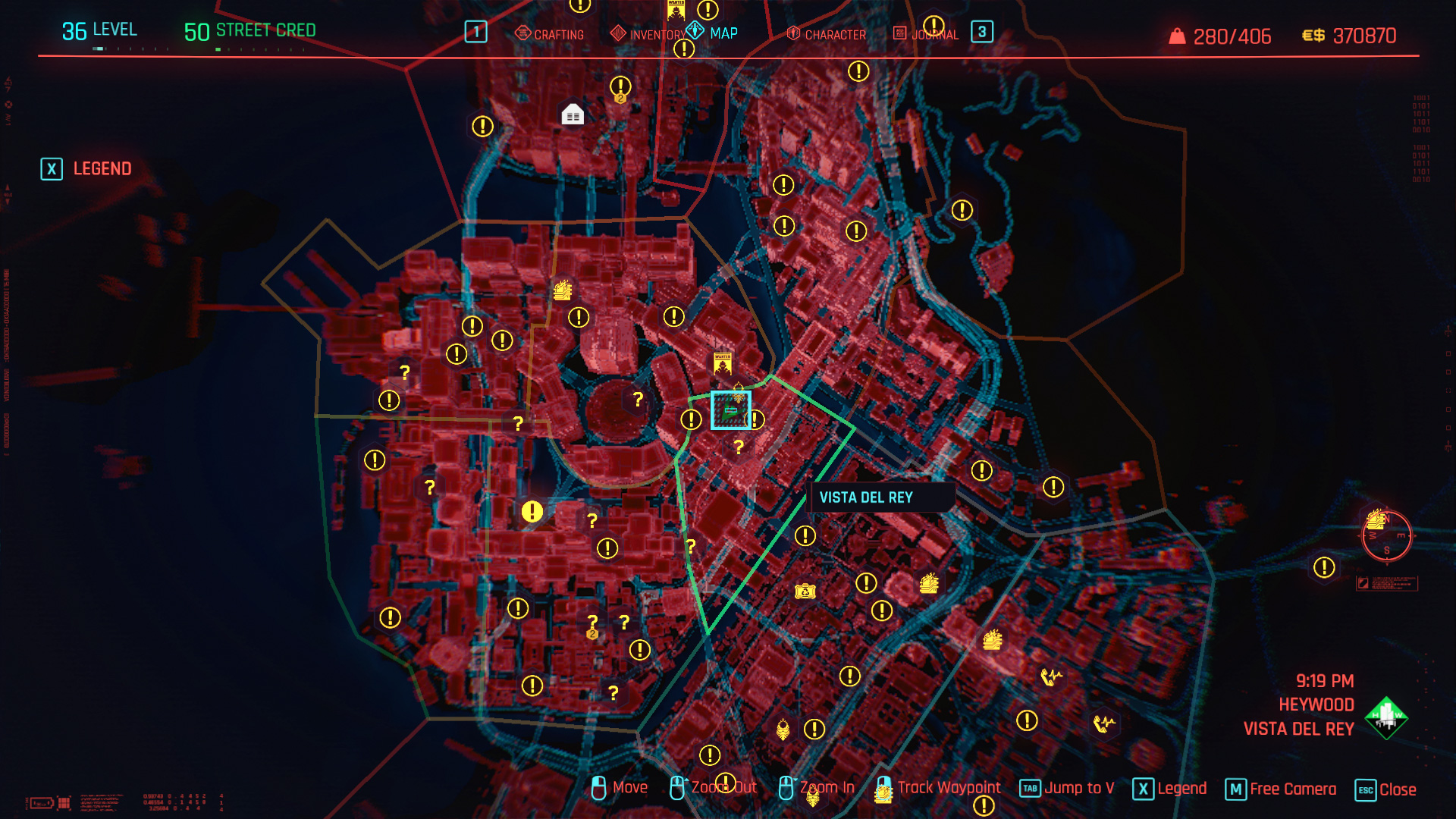 Delamain HQ Karte in Night City |  Cyberpunk 2077