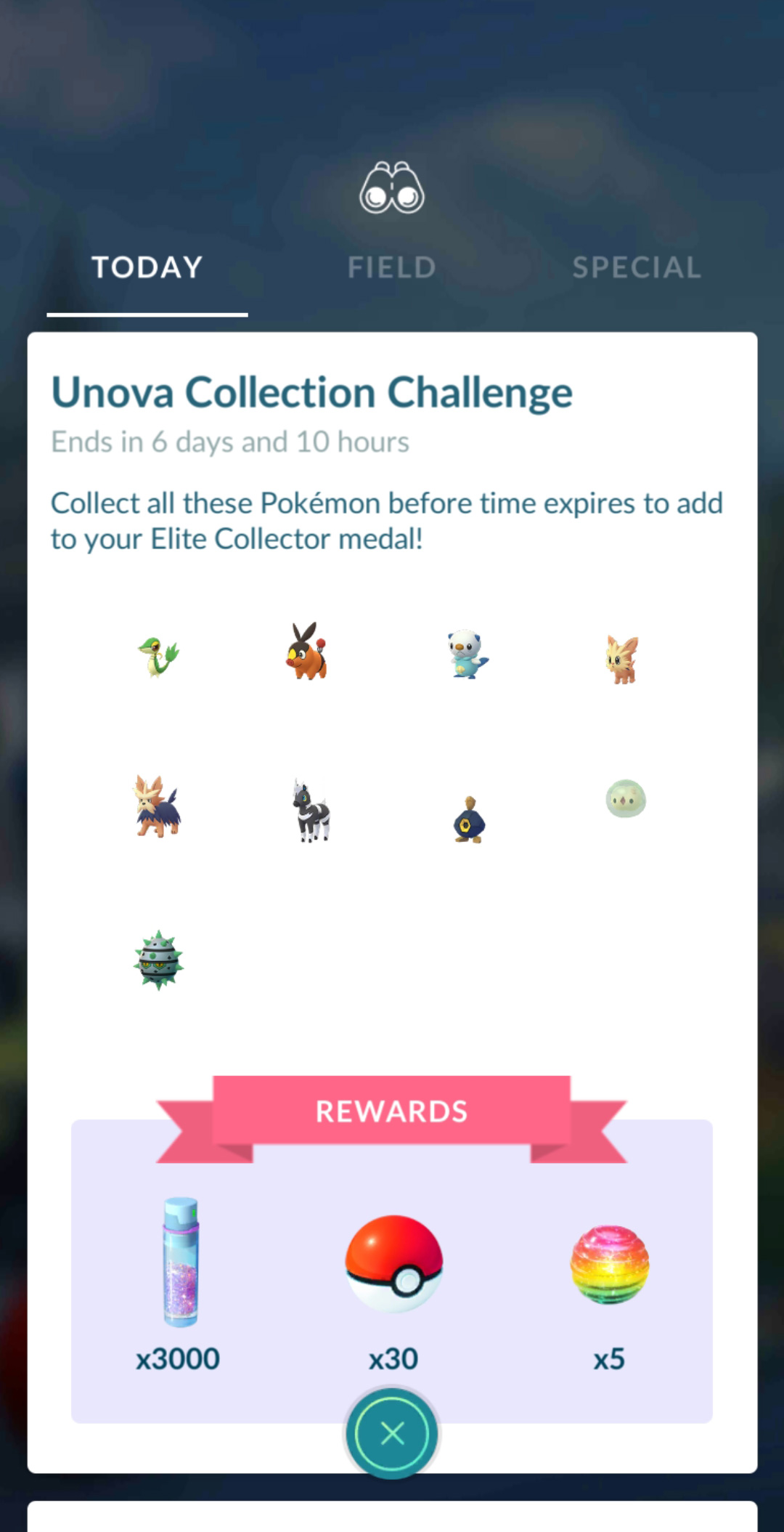 Pokemon GO Unova Collection Challenge und Belohnungen