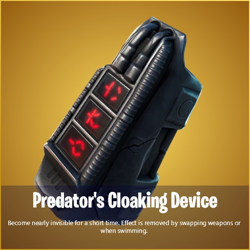 Predator's Cloaking Device Fortnite mythischen Gegenstand, wie man bekommt