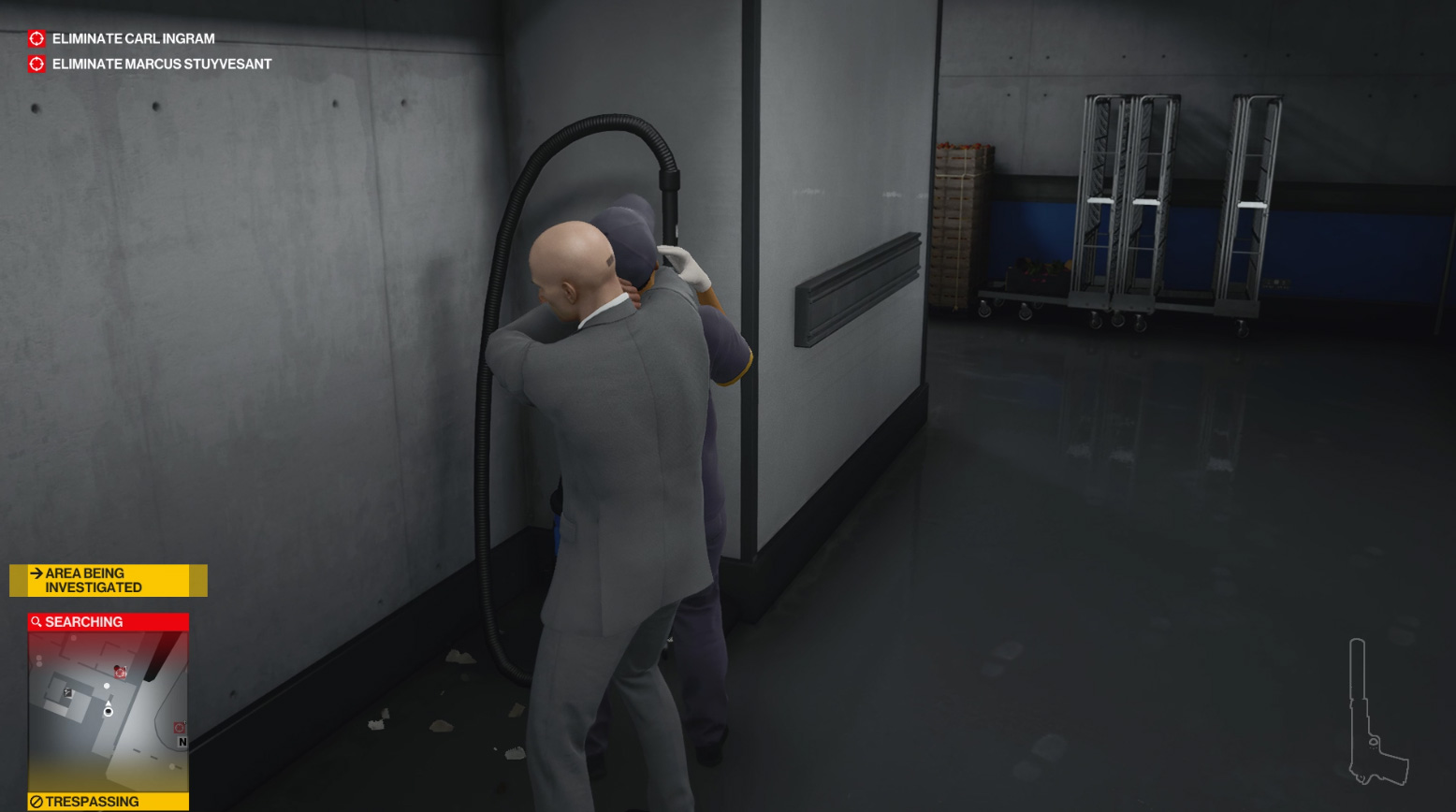 Hitman 3: Wie man wirkungsvolle Kunst in Dubai vervollständigt - Staff Side Door