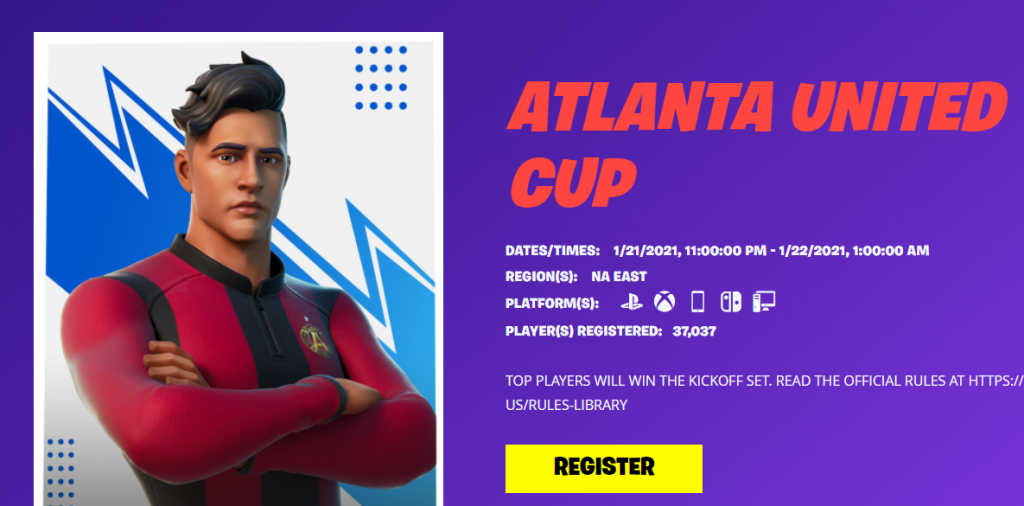 Atlanta United Fortnite Cup wie man sich anmeldet