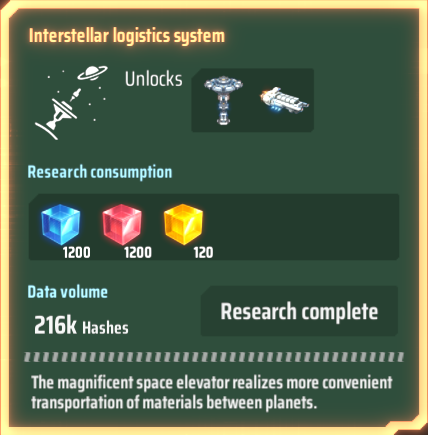 Dyson Sphere Interstellare Logistik