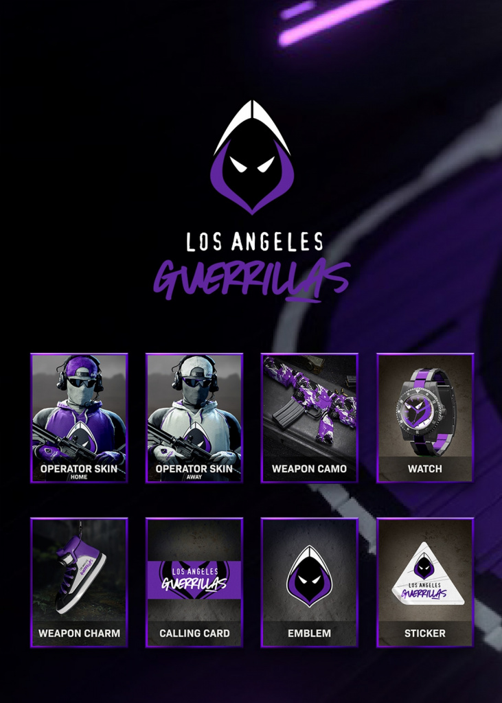 CDL2021 Pack Skins Los Angeles Guerillas