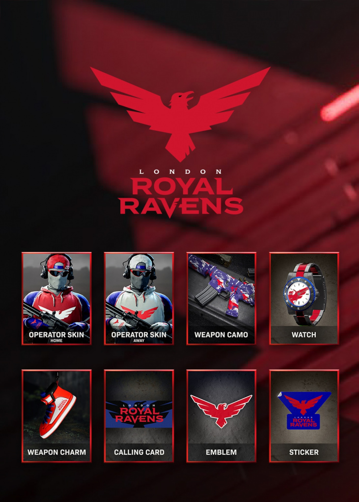 CDL2021 Pack Skins London Royal Ravens