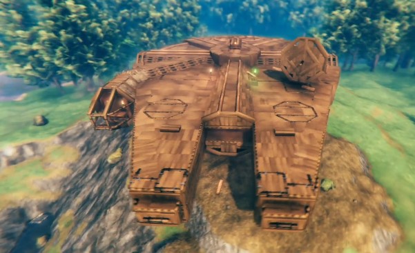 Valheim Star Wars Millennium Falcon Langboot