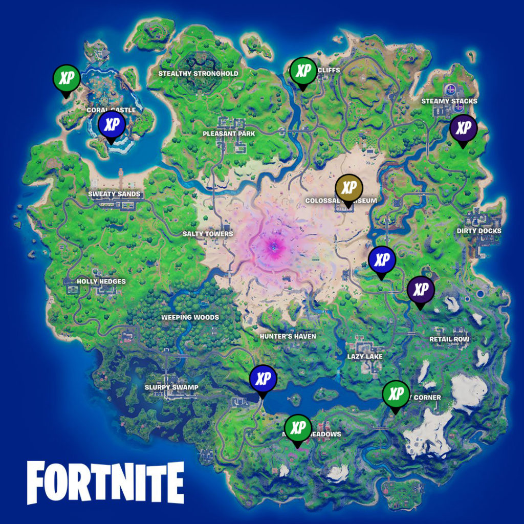 Fortnite Kapitel 2 Staffel 5: Woche 13 XP Coin Locations