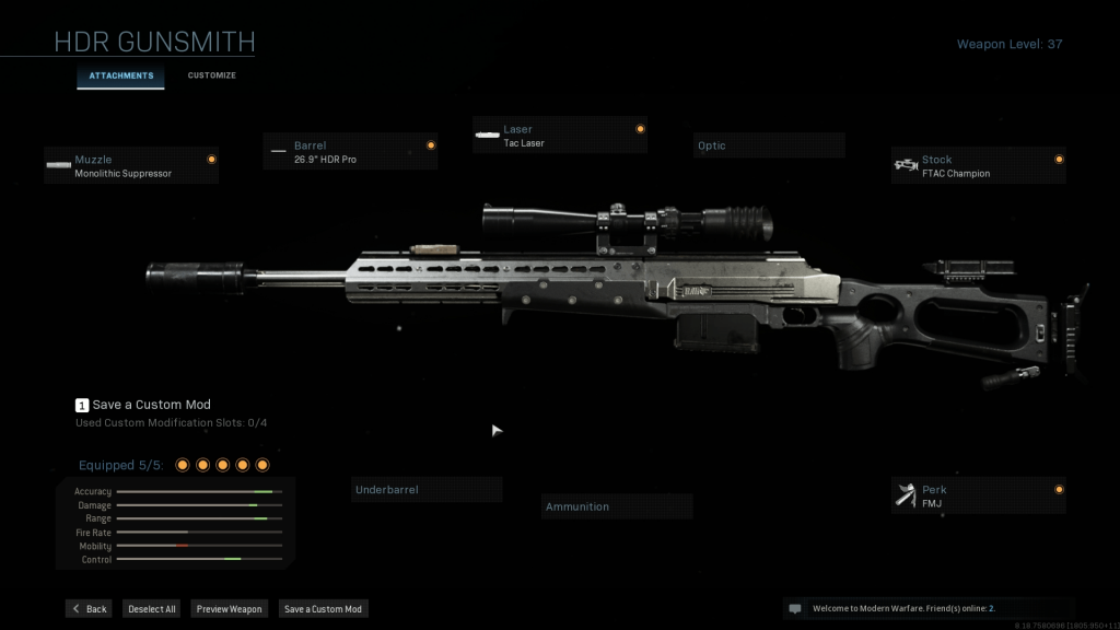 beste hdr loadout warzone saison 2