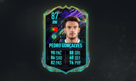 FIFA 21 Pedro Gonçalves Future Stars SBC: Cheapest solutions, stats, rewards, more