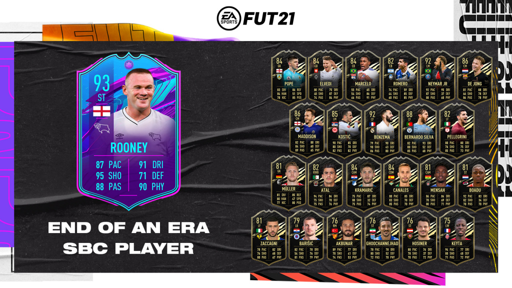 FIFA 21 Wayne Rooney End of an Era SBC: Stats, cheap solutions, and more