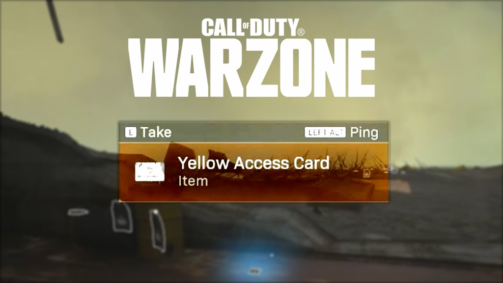 Gelbe Zugangskarten in Warzone
