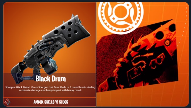 BLack Drum Shotgun neue Waffe Fortnite Staffel 6