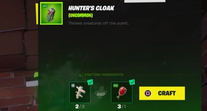 Fortnite Hunter's Cloak Staffel 6, wie man bastelt