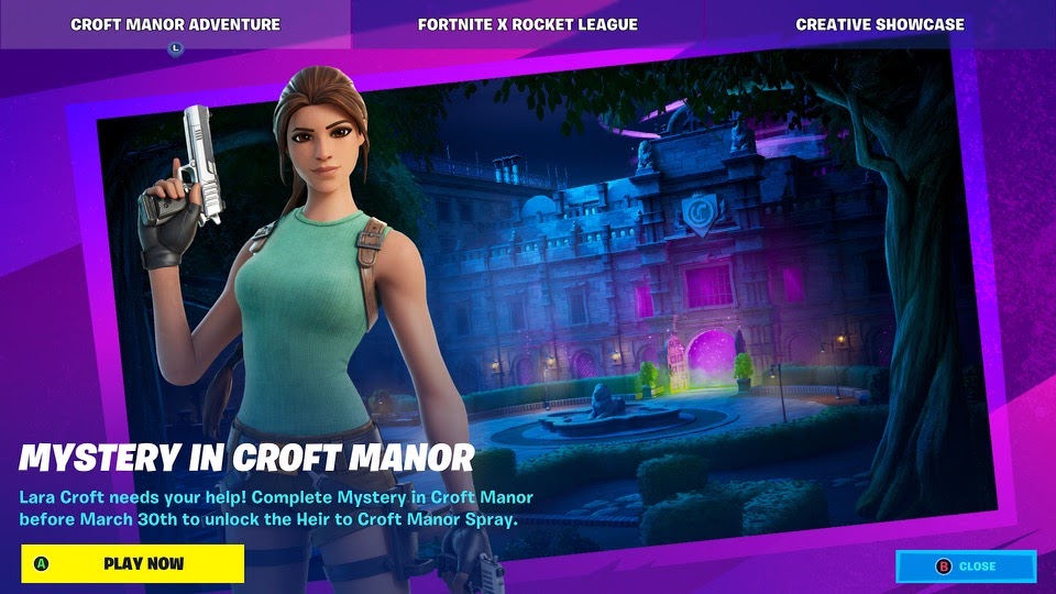 Lara Croft Fortnite Mystery im Grab