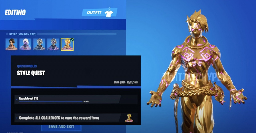 Fortnite Gold Skin entsperren