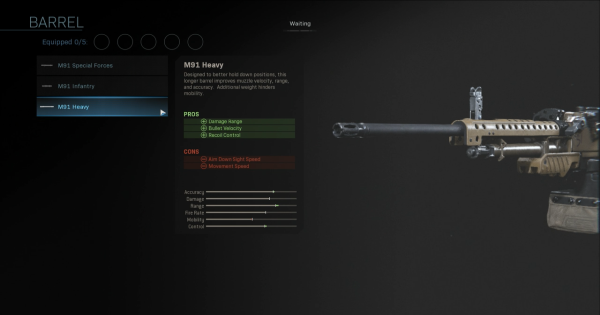 m91 warzone best loadout saison 2