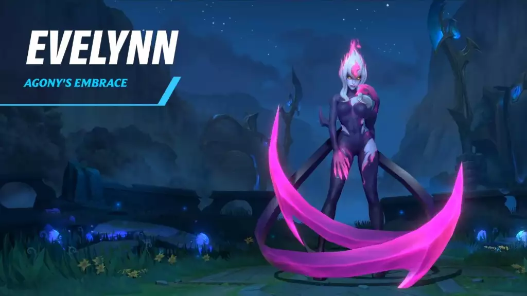 Evelynn tippt auf wilden Riss