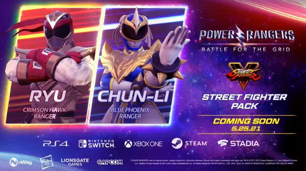 chun li ryu dlc Power Ranger