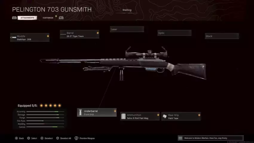 Pelington 703 warzone beste Scharfschützen Staffel 3