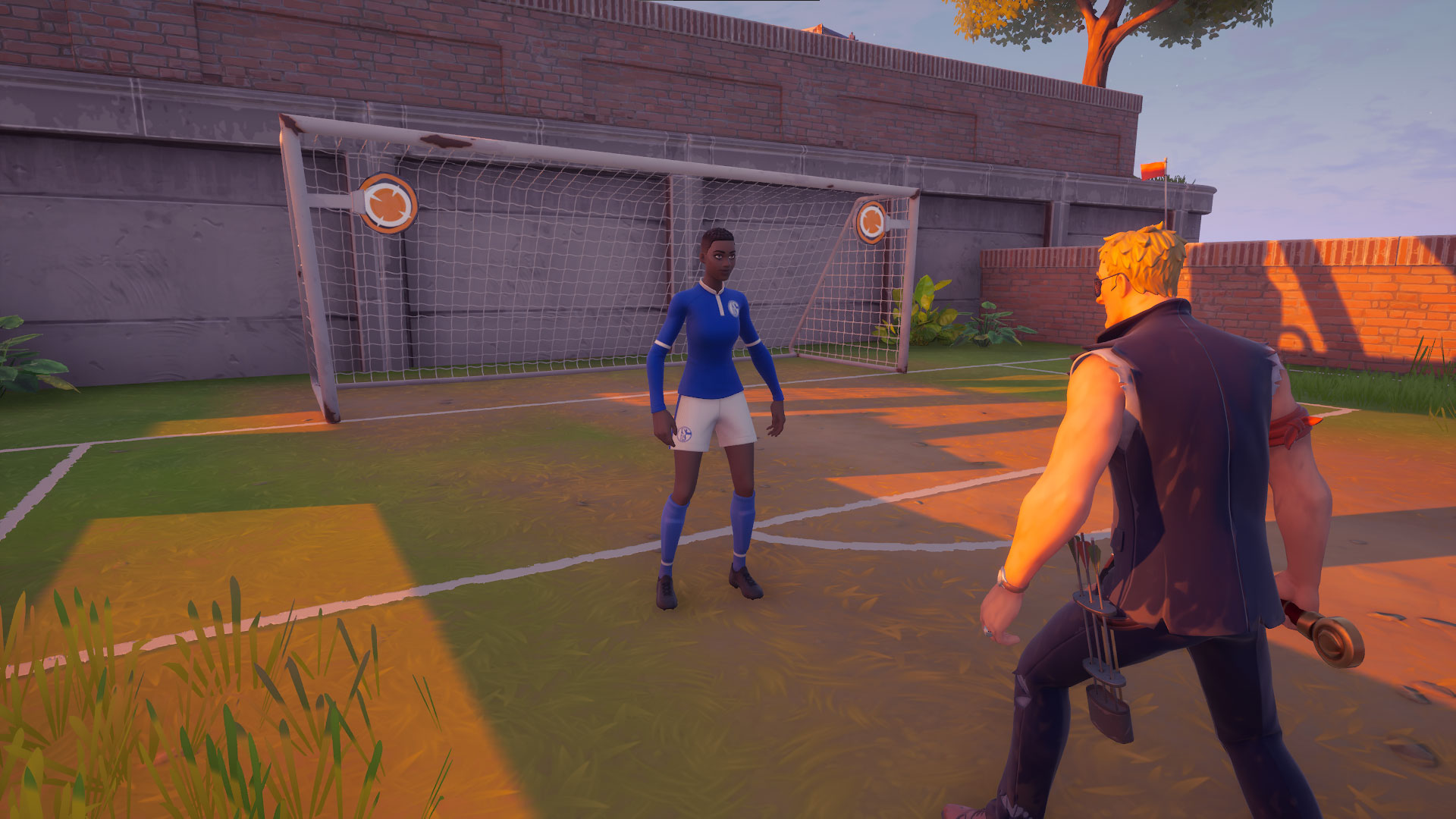 Wo kann man mit einem Fußballcharakter in Fortnite sprechen? Kapitel 2 Staffel 6