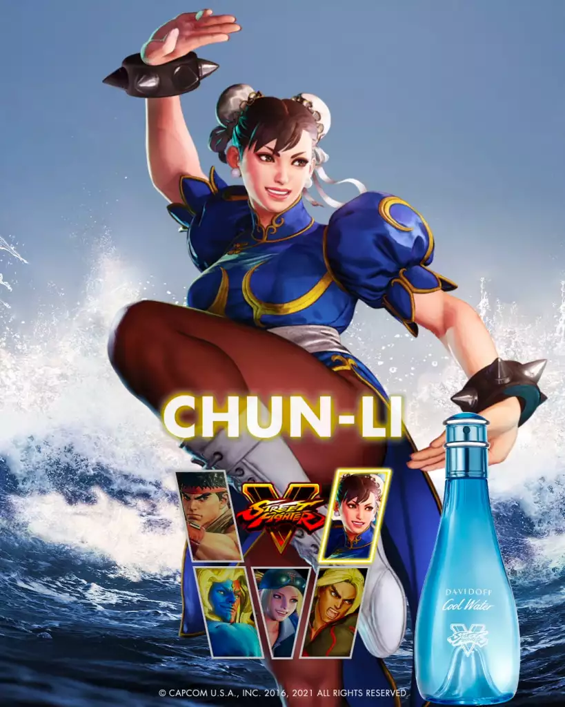 Kühles Wasser für ihren Straßenkämpfer Chun li