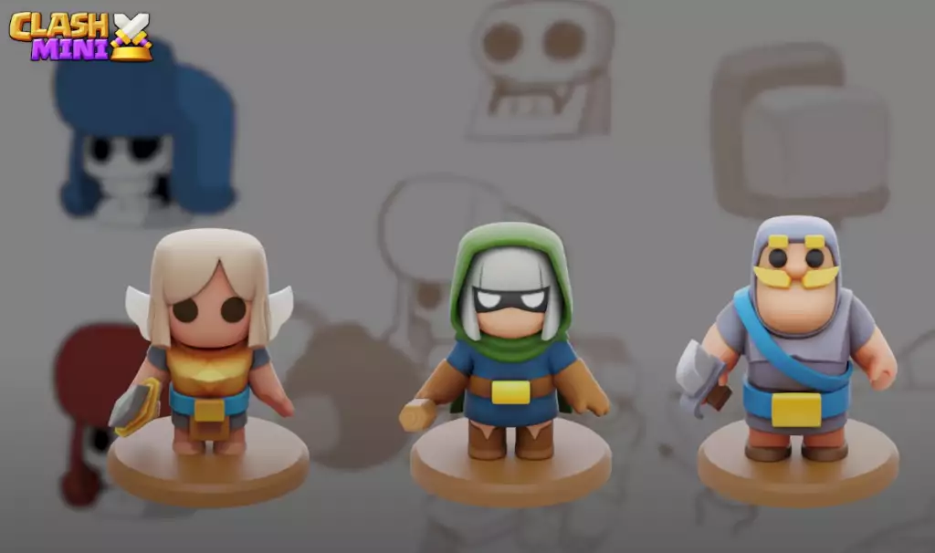 Clash Mini Figuren Charaktere Erscheinungsdatum