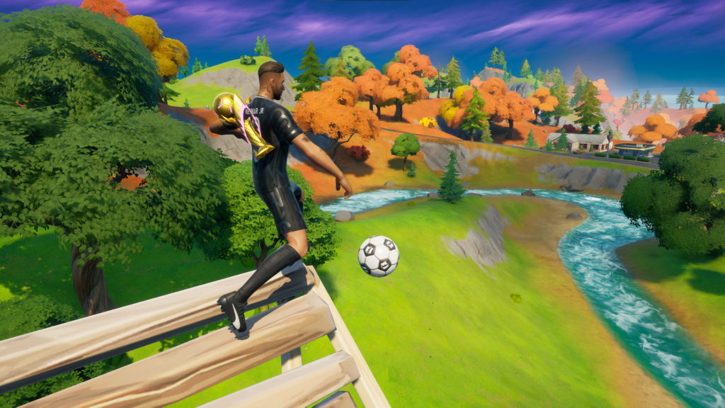 So lassen Sie Kick the Soccer Ball Toy 500 Meter als Neymar Jr in Fortnite fallen