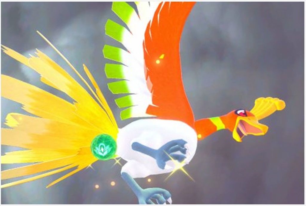 Wo man alle legendären Pokémon in New Pokémon Snap findet - Ho-Oh