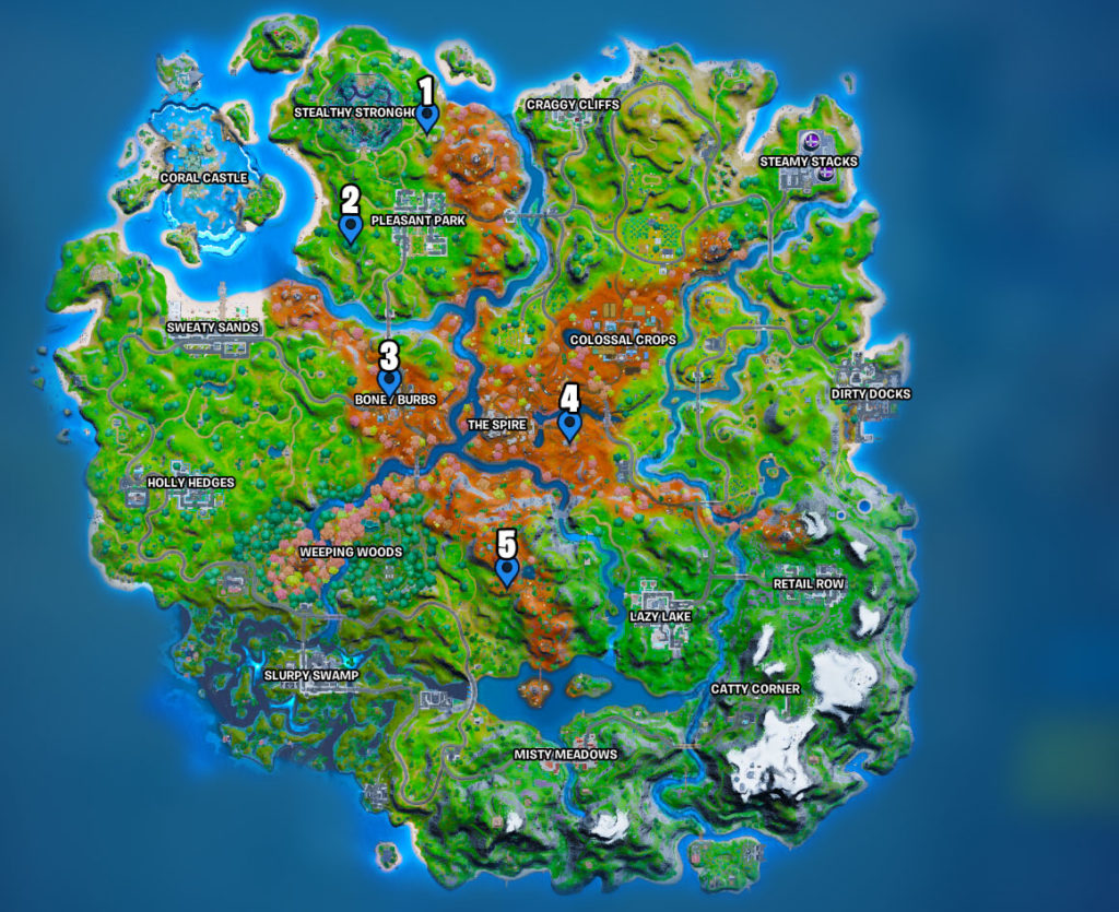 Holen Sie sich Intel on Wildlife von Bushranger, Tarana, Rex, Cluck oder Grill Sergeant in Fortnite Map