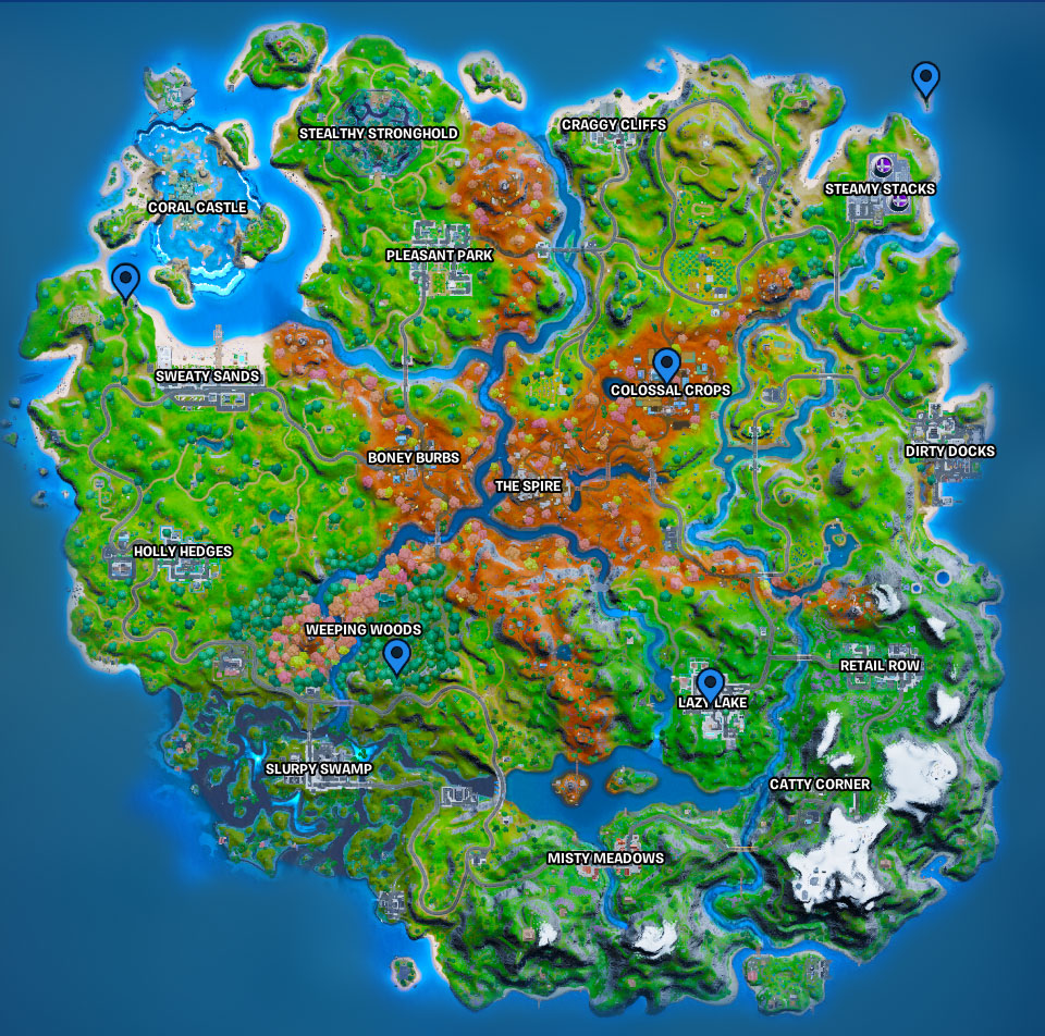 Fortnite-Karte - Rift-Charaktere