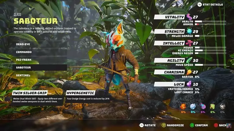 Leitfaden für Biomutantklassen Welche Klasse ist die beste für Saboteur-Anfänger?