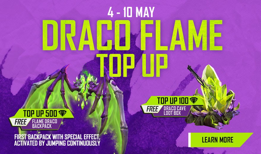 Kostenloses Fire Draco Flame Top Up Event: Zeitplan, Belohnungen und mehr