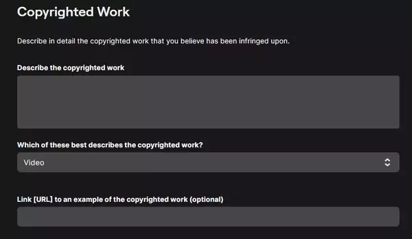 neue Zuckungsfunktion Copyright-Anspruch DMCA schlägt zu