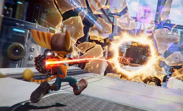 Ratchet & Clank Rift Abgesehen von der Download-Größe für das Download-Datum vor dem Laden bietet das Gameplay