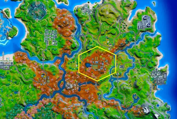 Fortnite Kornkreise Orte, wie Warnschilder platziert werden, die die Quest vorwegnehmen