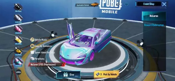 PUBG Mobile x Mclaren Collab Mclaren Drift Event alle Belohnungen, wie man alle Skins bekommt