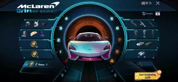 PUBG Mobile x Mclaren Collab Mclaren Drift Event alle Belohnungen, wie man alle Skins bekommt