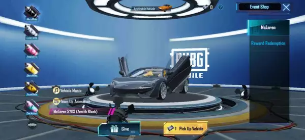 PUBG Mobile x Mclaren Collab Mclaren Drift Event alle Belohnungen, wie man alle Skins bekommt