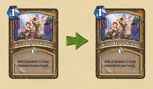 Hearthstone 20.4 Patch Notes ändern Nerfs am ersten Schultag