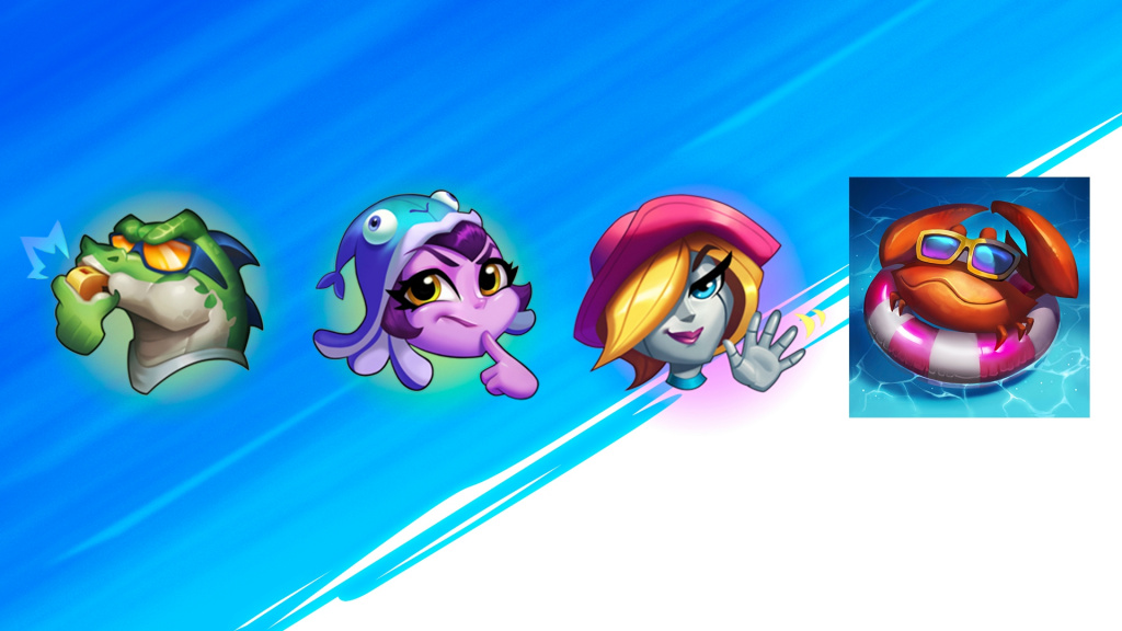 Wild Rift 2.3a Update Patchnotizen Pool Party Champion Skins Event Emotes Icons