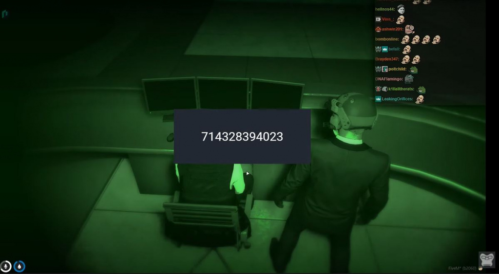 xqc 12-stelliger Code gta v rp nopixel Lower Vault Heist he