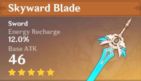 Genshin Impact Skyward Blade Schwert