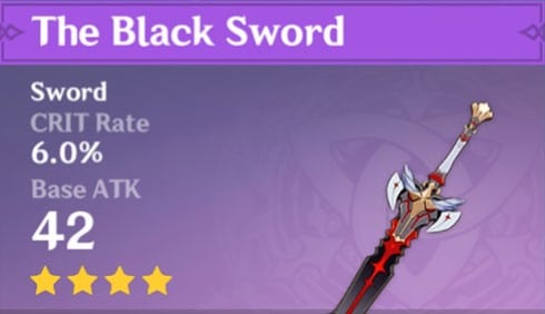 Genshin Impact The Black Sword Schwert