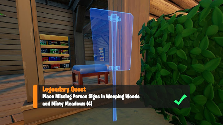 Vermisste unterschreibt in Weeping Woods und Misty Meadows – alle Orte in Fortnite