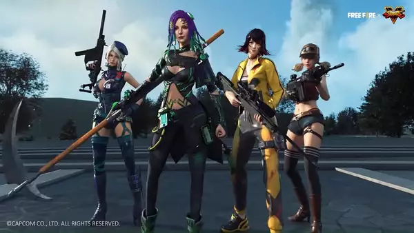 Free Fire x Street Fighter Collab Release Date Skins lecken Capcom Garena