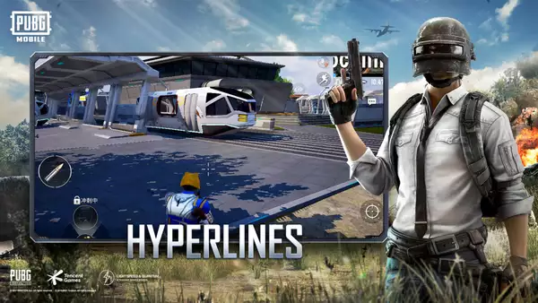 PUBG Mobile 1.5 Update Hyperlines Anti-Schwerkraft-Motorrad-Luftförderer-Werfer MG3-Pistole