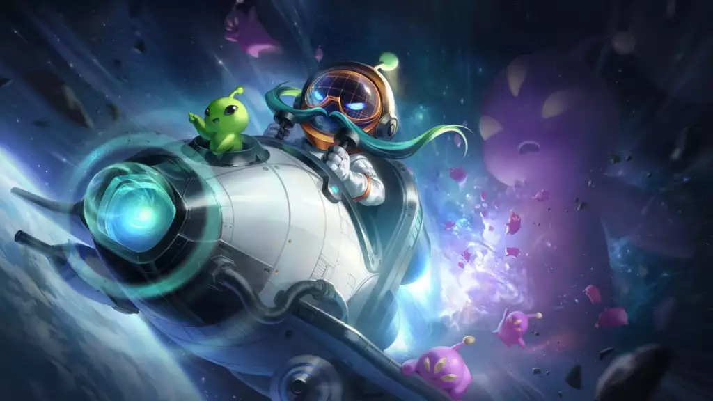 Hautlinie der Astronauten League of Legends