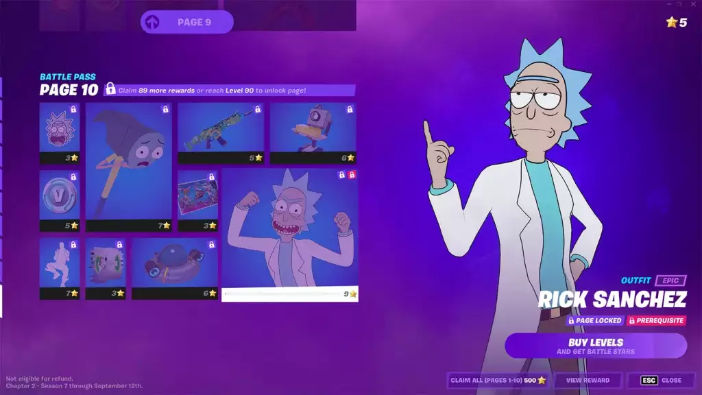 Fortnite Rick Sanchez