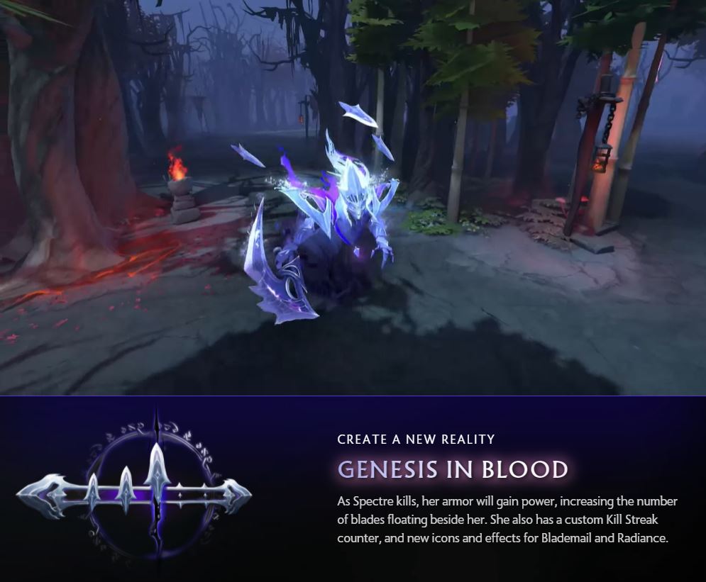 Dota 2 Nemestice Spectre Arcana Genesis im Blut