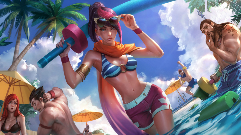 Wild Rift 2.3a Update Patchnotizen Pool Party Champion Skins Event Emotes Icons